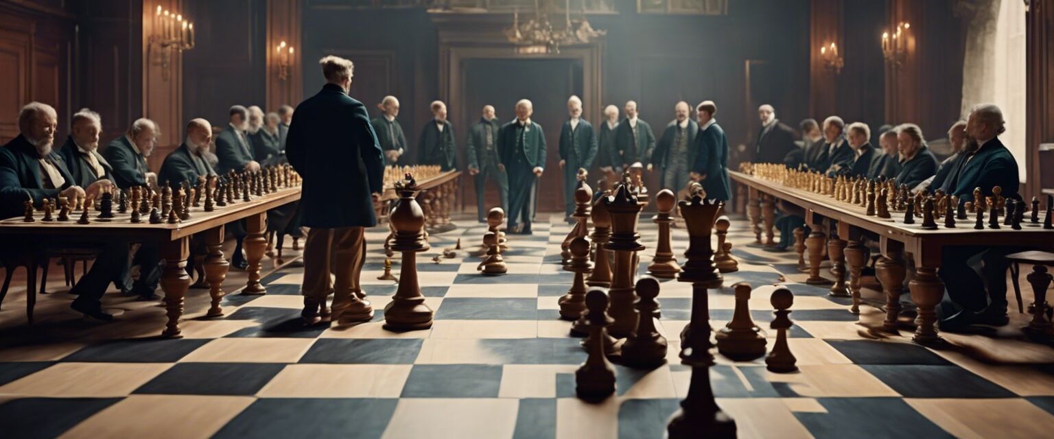 Chess tournament scene